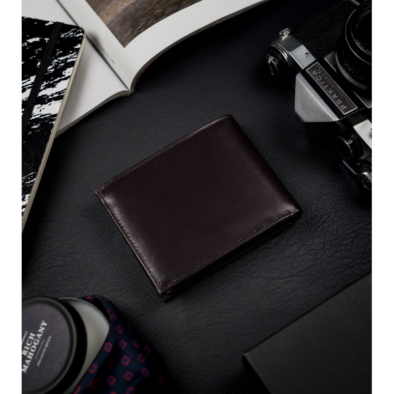 Кошелек мужской Rovicky 1567-03-BOR BROWN-BLK Кошелек мужской Rovicky 1567-03-BOR BROWN-BLK
